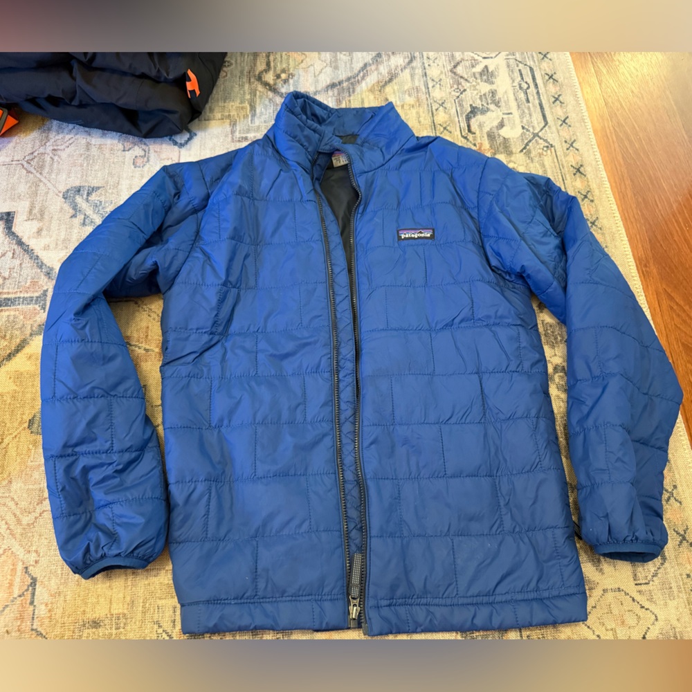 Blue Quilted Patagonia Jacket